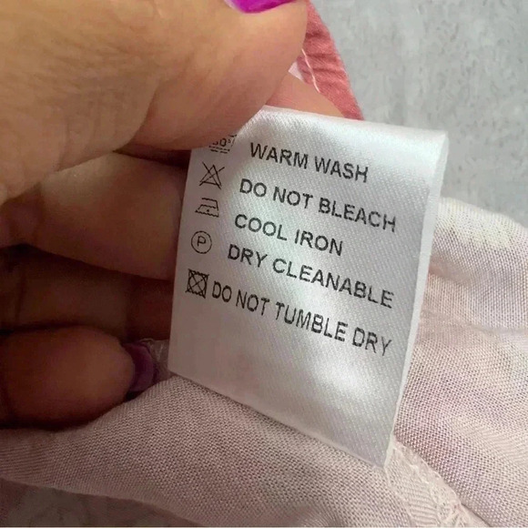 Shop the Mint Making Moves Mauve Pink Floral Print Chiffon Blouse Sz M - Picture 10 of 16